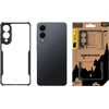 Tactical Quantum Stealth dėklas skirtas Samsung Galaxy S25 Edge Clear/juodos spalvos
