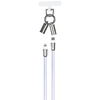 Devia kabelis lanyard 2in1 PD USB-C - Lightning 1,2 m 27W violetinės spalvos