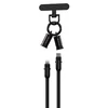 Devia kabelis lanyard 2in1 PD USB-C - Lightning 1,2 m 27W juodos spalvos