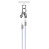 Devia kabelis lanyard 2in1 PD USB-C - Lightning 1,2 m 27W violetinės spalvos
