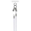 Devia kabelis lanyard 2in1 PD USB-C - Lightning 1,2 m 27W violetinės spalvos