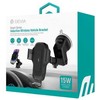 Devia automobilinis laikiklis EA497 with wireless inductive charger juodos spalvos 15W with suction cup