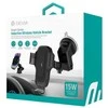 Devia automobilinis laikiklis EA497 with wireless inductive charger juodos spalvos 15W with suction cup