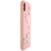 Dėklas Devia Flower Embroidery Lanya Silicone Back Case For Apple iPhone X / XS Rožinė