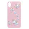 Dėklas Devia Flower Embroidery Lanya Silicone Back Case For Apple iPhone X / XS Rožinė