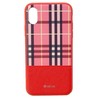 Dėklas Devia Lattice Silicone Back Case For Apple iPhone X / XS Raudona
