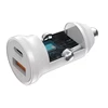 Devia car charger Smart Mini PD QC 3.0 30W 1x USB 1x USB-C baltas