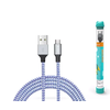 Devia kabelis Vogue USB - microUSB 1,0 m 2,4A tube