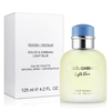 Dolce&Gabbana Dolce & Gabbana Light Mėlyna toaletní voda pro muže Tester 125 ml