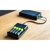 Duracell Žalias Cell VitalCharger UBS-C Charger for AAA/AA batteries / 4x HR03 800mAh included