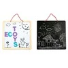 Ecotoys Mokomoji magnetinė kreida lenta su raidėmis 3in1