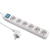 Electraline 62186 daugiafunkcis kištukinis lizdas 6P 3M