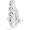 Emos Ilgiklis 4 lizdų 3.0m su įžeminimu (baltas) 1.5mm²