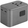 ENERGEA Laidinis įkroviklis 1xUSB + 2xUSB-C PD-PPS-QC 3.0 65W 1A2C 4-in-1 Adapteris US/AU/EU/UK Gunmetal Trav