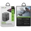 ENERGEA Laidinis įkroviklis 3xUSB + 2xUSB-C PD-PPS-QC 3.0 35.5W 3A2C 4-in-1 Adapteris US/AU/EU/UK Gunmetal Tr