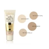 „Eveline Cosmetics“ „Eveline Satin Matt“ matinį efektą suteikiantis ir dengiantis makiažo pagrindas 4in1, 101 Ivory, 30 ml