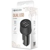 Forever automobilinis įkroviklis 1xUSB 2,4A + 1xUSB QC 3.0 LA-03 juodos spalvos