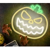 TelForceone Neoninis PLEXI LED ANGRY PUMPKIN geltonas baltas FPNE14"Forever" šviesiai