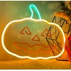 TelForceone Neoninė PLEXI LED HAPPY PUMPKIN oranžinė žalia FPNE10"Forever" šviesiai