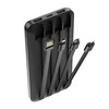 Forever power bank TB-411 ALLin1 10000 mAh su kabeliss USB-C + Lightning + microUSB juodos spalvos