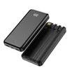 Forever power bank TB-411 ALLin1 10000 mAh su kabeliss USB-C + Lightning + microUSB juodos spalvos