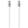 Forever kabelis USB-C - USB-C 1,2 m 3A 20W WHP12320 baltos spalvos