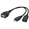 GEMBIRD A-OTG-AFBM-04 cable USB OTG AF to micro BM + micro BF 0.15 m