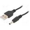 GEMBIRD CC-USB-AMP35-6 Gembird USB AM iki 3,5 mm maitinimo kištuko laidas, 1,8 m juodas