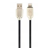 GEMBIRD CC-USB2R-AMLM-1M Gembird Premium guminis 8 kontaktų įkrovimo ir duomenų kabelis, 1m, juodas