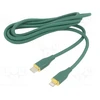 Kabelis Gembird Premium silicio 8 kontaktų kištukas - USB Type-C kištukas 1.5m žalias