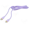 Kabelis Gembird Premium silicon 8-pin kištukas - USB Type-C kištukas 1.5m violetinis