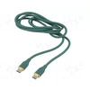 Gembird CC-USB2S-CMCM-1.5M-G USB cable USB 2.0 USB C Žalias