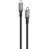 Gembird CCBP-USB4-CMCM240-0.3M Aukščiausios kokybės USB4 C tipo įkrovimo ir duomenų kabelis, 40 Gbps, 240 W, 0,3 m
