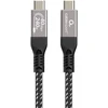 Gembird CCBP-USB4-CMCM240-0.3M Aukščiausios kokybės USB4 C tipo įkrovimo ir duomenų kabelis, 40 Gbps, 240 W, 0,3 m