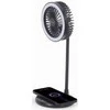 Gembird | TA-WPC10-LEDFAN-01 stalinis ventiliatorius su lempute ir belaidžiu įkrovikliu | N/A | Telefonas arba planšetinis kompiuteris su integruotu belaidžiu „Qi“ įkrovimu