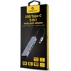 GEMBIRD A-CM-COMBO5-02 kelių prievadų adapteris C tipo USB 5in1 šakotuvas + HDMI + PD + stereofoninis garsas