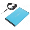 GEMBIRD EE2-U3S-3-B USB 3.0 2.5" HDD korpusas šlifuotas aliuminis mėlynas