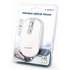 Otinė pelė GEMBIRD MUSW-4B-06-WS/Wired optical mouse, USB, white/silver