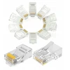 GEMBIRD PLUG3UP6/50 Gembird modulinis LAN kištukas 6u auksiniu dengtas - rinkinyje 50 vnt., kietieji laidai