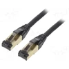 GEMBIRD PP8-LSZHCU-BK-15M S/FTP Kat. 8 LSZH patch laidas juodas 15m