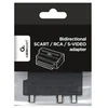 GEMBIRD CCV-4415 Gembird Adapteris SCART kištukas prie 3 RCA lizdų ir 1 S-Video lizdo su jungikliu