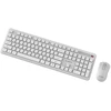 Klaviatūra Gembird KBS-WPS-01 Slim Pro Business wireless desktop set, baltas, RU išdėstymas