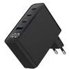 Gembird GaN 4x USB, 100W, LCD, juodas