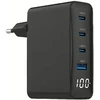 Gembird TA-UC-PDQC100LCD-01-BK mobile device charger Nešiojamas kompiuteris, Išmanusis telefonas Juodas AC Fast charging Indoor
