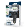 Gembird Greitas automobilinis įkroviklis 2x USB, C tipo (PD), LCD, 30W, juodas
