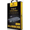 GEMBIRD A-CM-COMBO7-01 Multi Port Adapteris USB Type C Hub3.0 HDMI VGA PD kortelių skaitytuvas stereo audio space pilkas