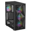 NATEC Genesis PC Case Diaxid 605 juodas ARGB