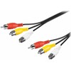 Goobay Composite audio/video connector cable; 3x RCA 50380 1.5 m