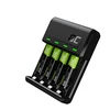 Green Cell Žalias Cell VitalCharger Baterija charger + 2x batteries AA / 2000mA and 2x batteries AAA / 800mAh