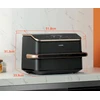 Karšto oro gruzdintuvė Cosori Dual Blaze TwinFry CAF-TF101S, 10 l, juoda (CAF-TF101S-AEUR)